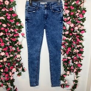 Bullhead Blue Burnout Denim Jeggings Women’s 3 Casual Comfort Stretch